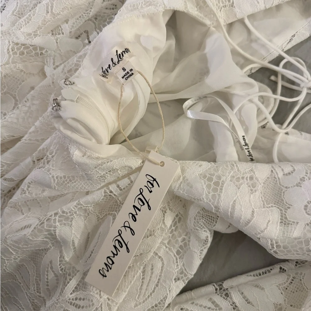 White Lace Dress - Picture 5 of 5